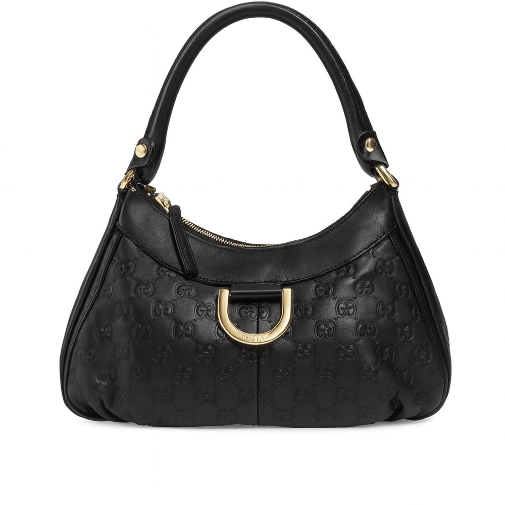 Gucci Black GUCCISIMA Leather Hobo Bag